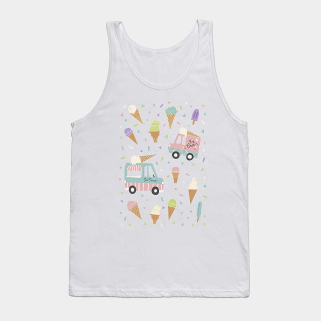 Ice Scream You Scream for Ice Cream Tank Top by latheandquill